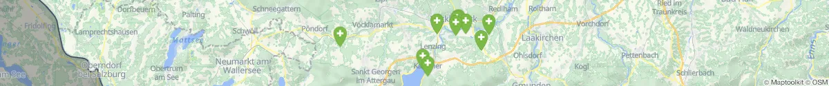 Map view for Pharmacies emergency services nearby Straß im Attergau (Vöcklabruck, Oberösterreich)